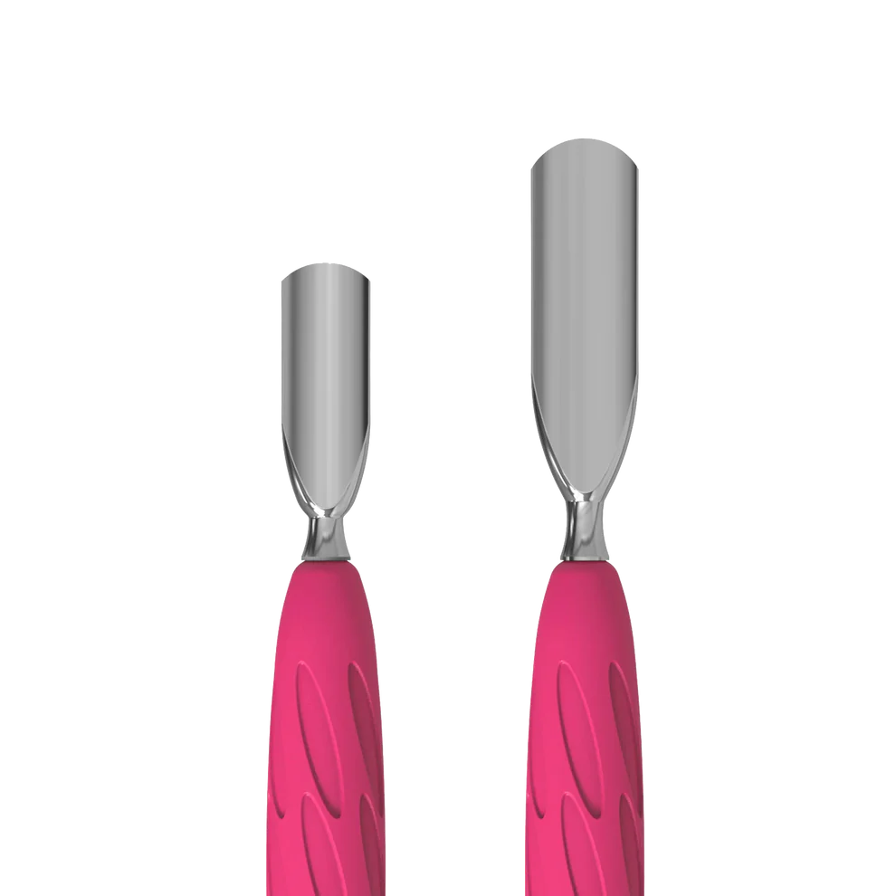 Manicure Pusher With Silicone Handle "Gummy" UNIQ 10 TYPE 1 (Wide Rounded Pusher + Narrow Rounded Pusher) -PQ-10/1