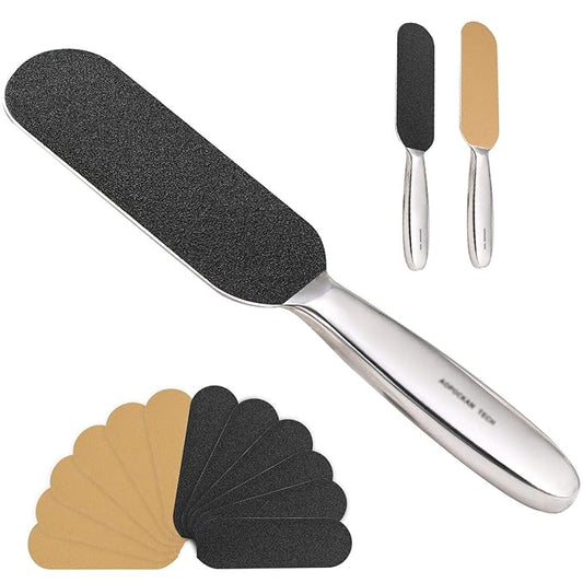 Stainless Foot File with Refill Grits