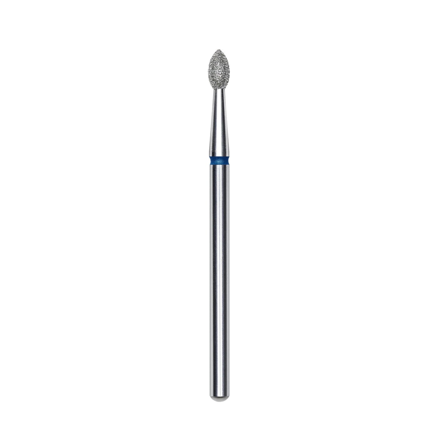 Diamond nail drill bit, pointed "bud" , blue, head diameter 2.5 mm/ working part 4.5 mm -FA60B025/4.5