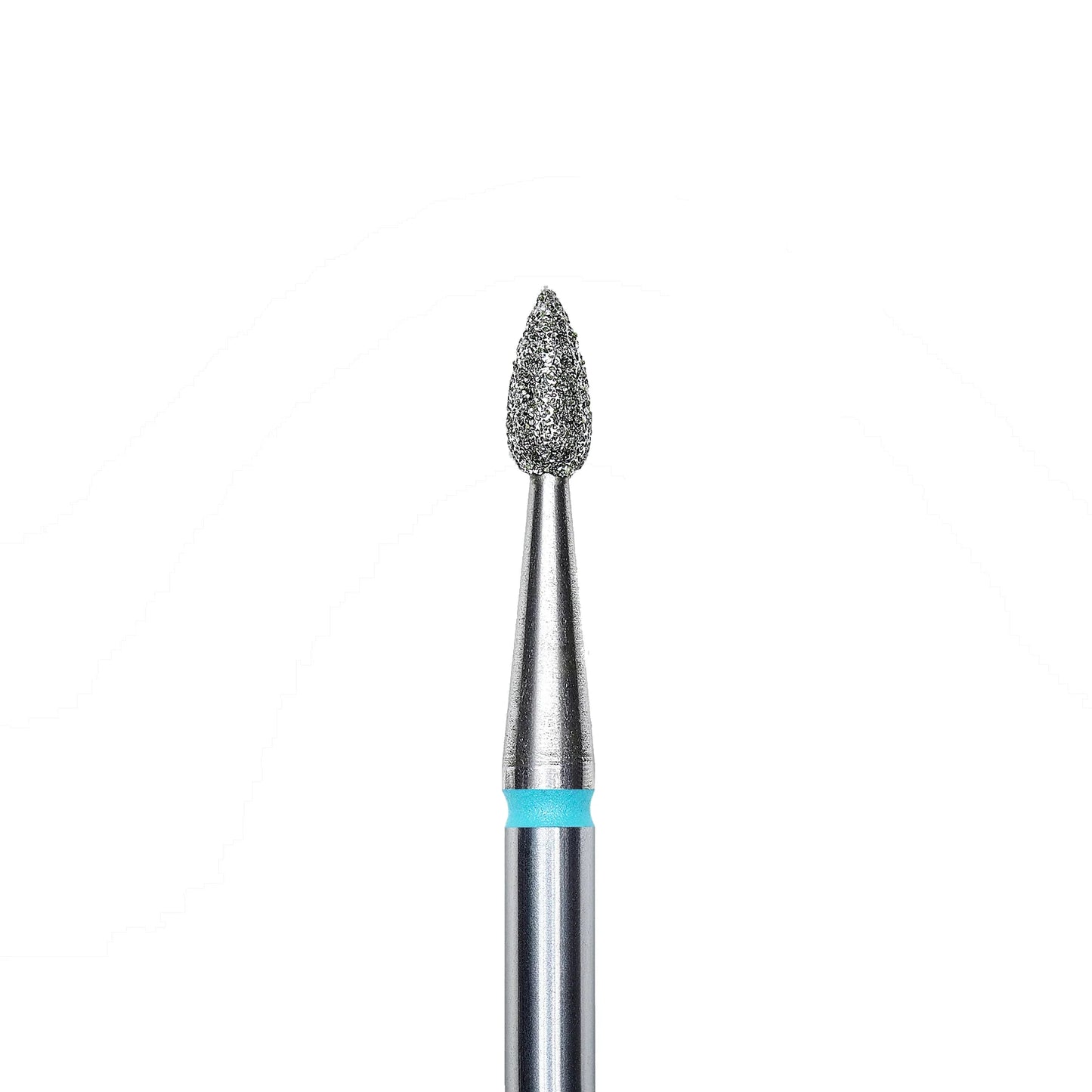 Diamond nail drill bit, pointed "drop" , blue, head diameter 2.3 mm/ working part 5 mm -FA40B023/5