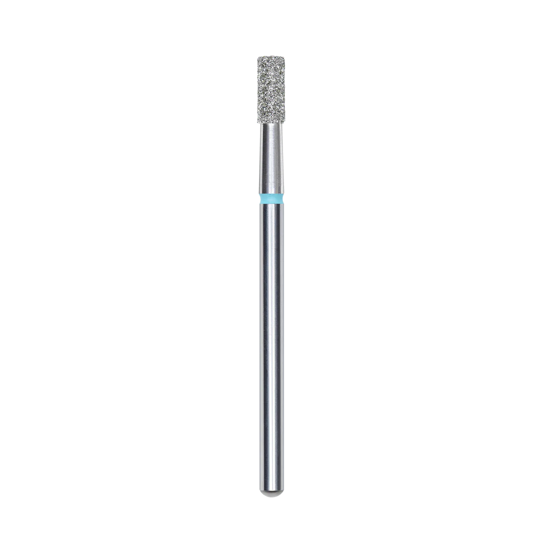 Diamond nail drill bit, "cylinder", blue, head diameter 2.5 mm/ working part 6 mm -FA20B025/6