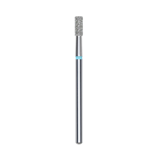 Diamond nail drill bit, "cylinder", blue, head diameter 2.5 mm/ working part 6 mm -FA20B025/6