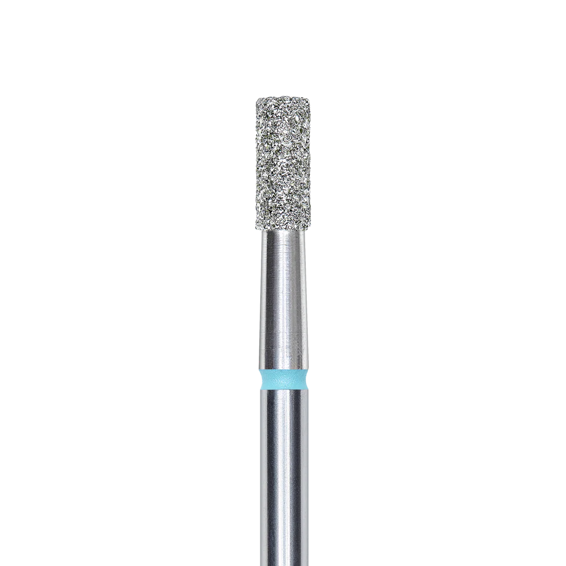 Diamond nail drill bit, "cylinder", blue, head diameter 2.5 mm/ working part 6 mm -FA20B025/6