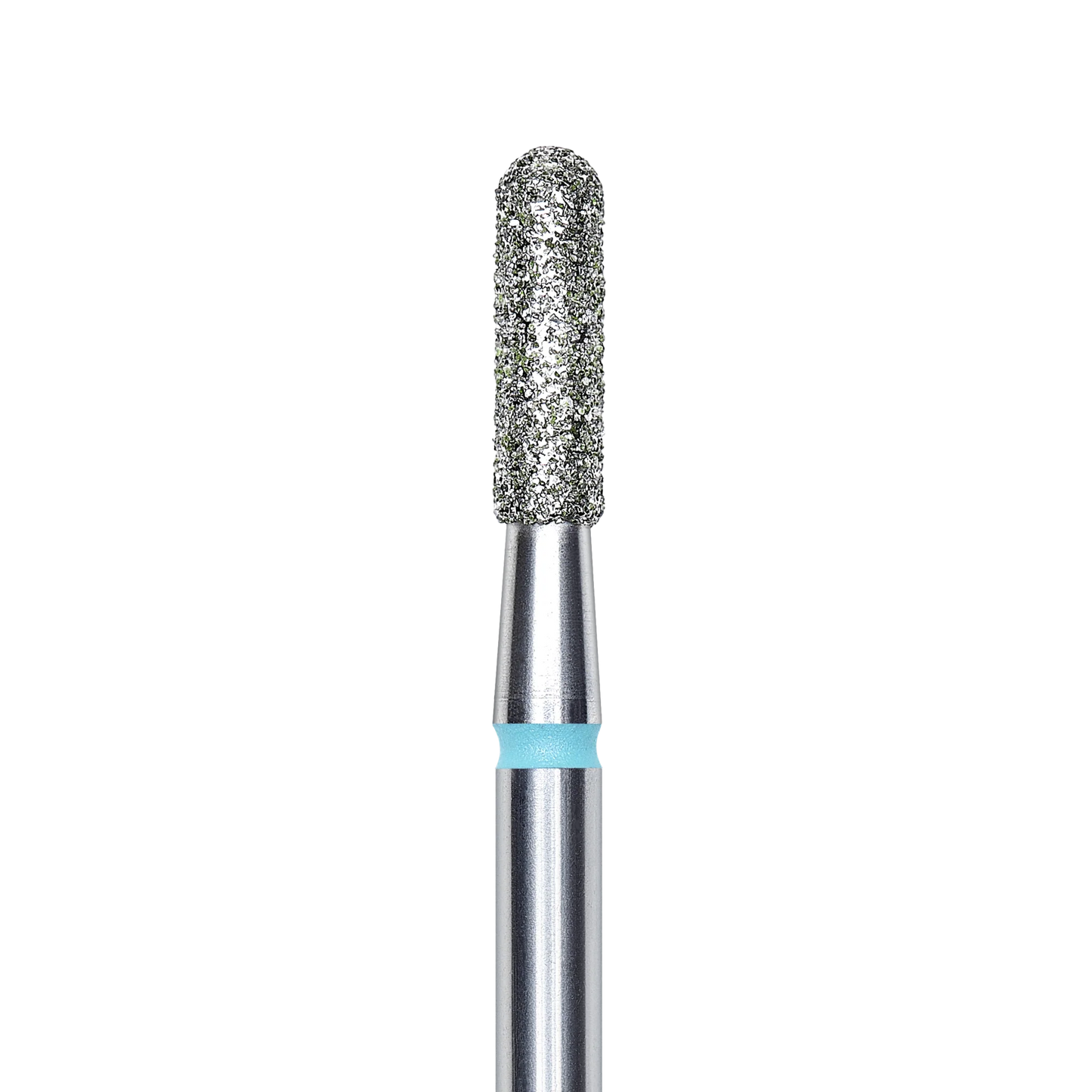 Diamond nail drill bit, rounded "cylinder", blue, head diameter 2.3 mm/ working part 8 mm -FA30B023/8