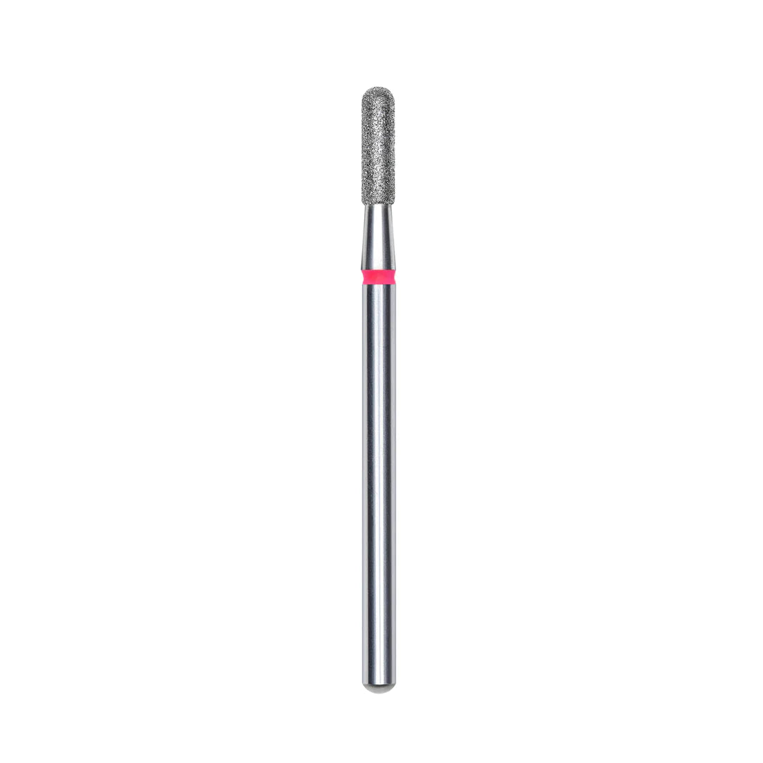 Diamond nail drill bit, rounded "cylinder", red, head diameter 2.3 mm/ working part 8 mm -FA30R023/8