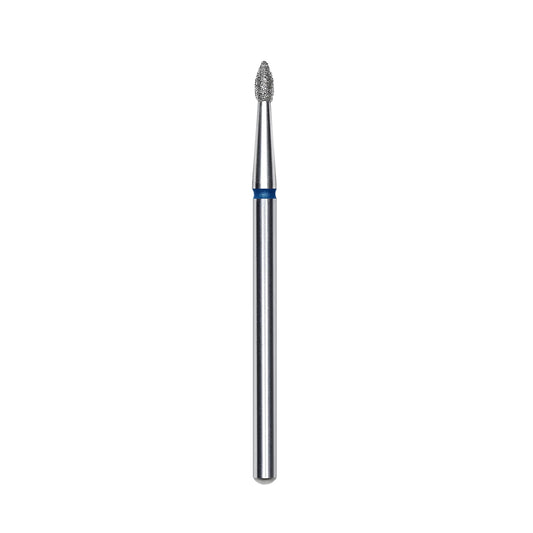 Diamond nail drill bit, pointed "bud" , blue, head diameter 1.8 mm/ working part 4 mm -FA60B018/4