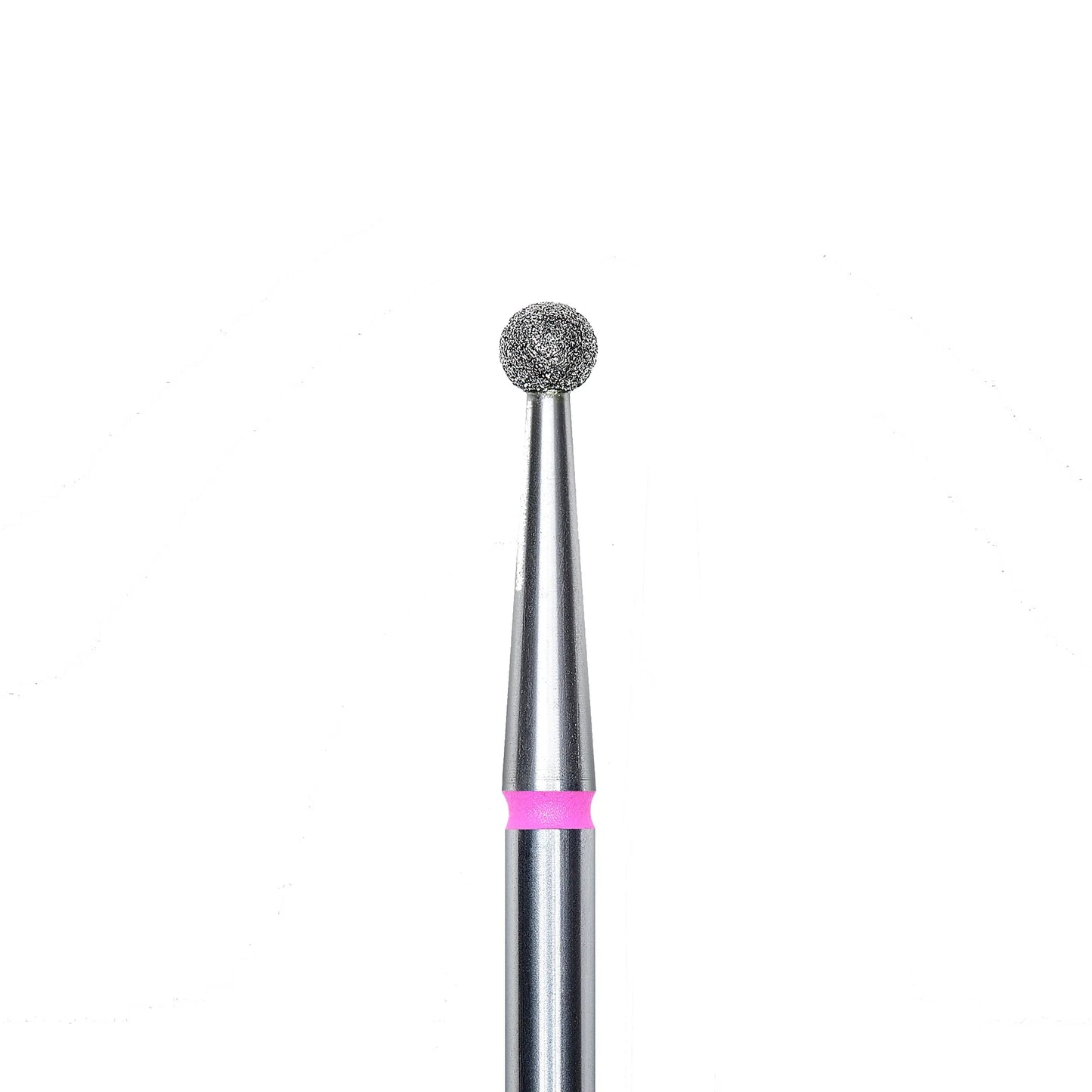 Diamond nail drill bit, "ball", red, head diameter 2,7 mm -FA01R027