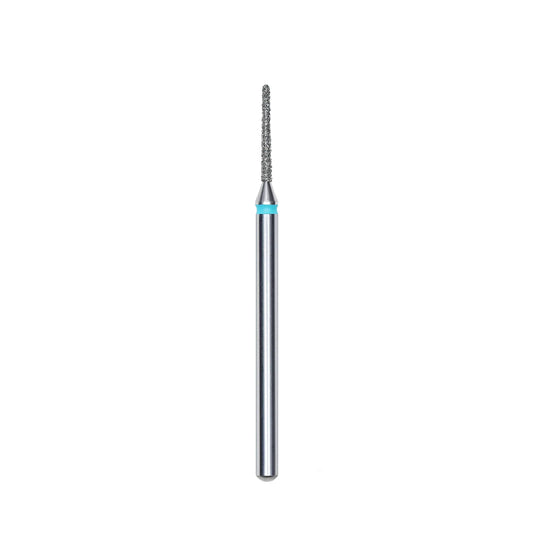 Diamond nail drill bit, “needle”, blue, head diameter 1 mm/ working part 10 mm -FA80B010/10